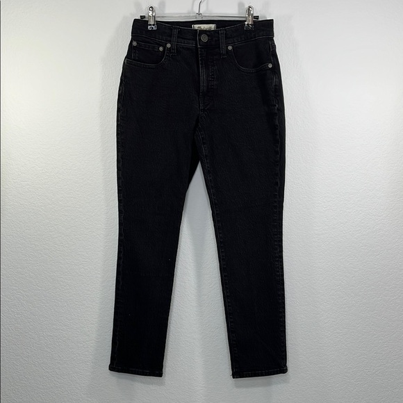 Madewell The Mid-Rise Perfect Vintage Jeans Clean black Wash size‎ 25 - Picture 2 of 12